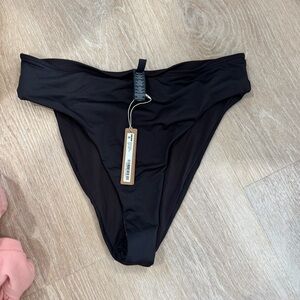 SKIMS Black High-Cut Bikini